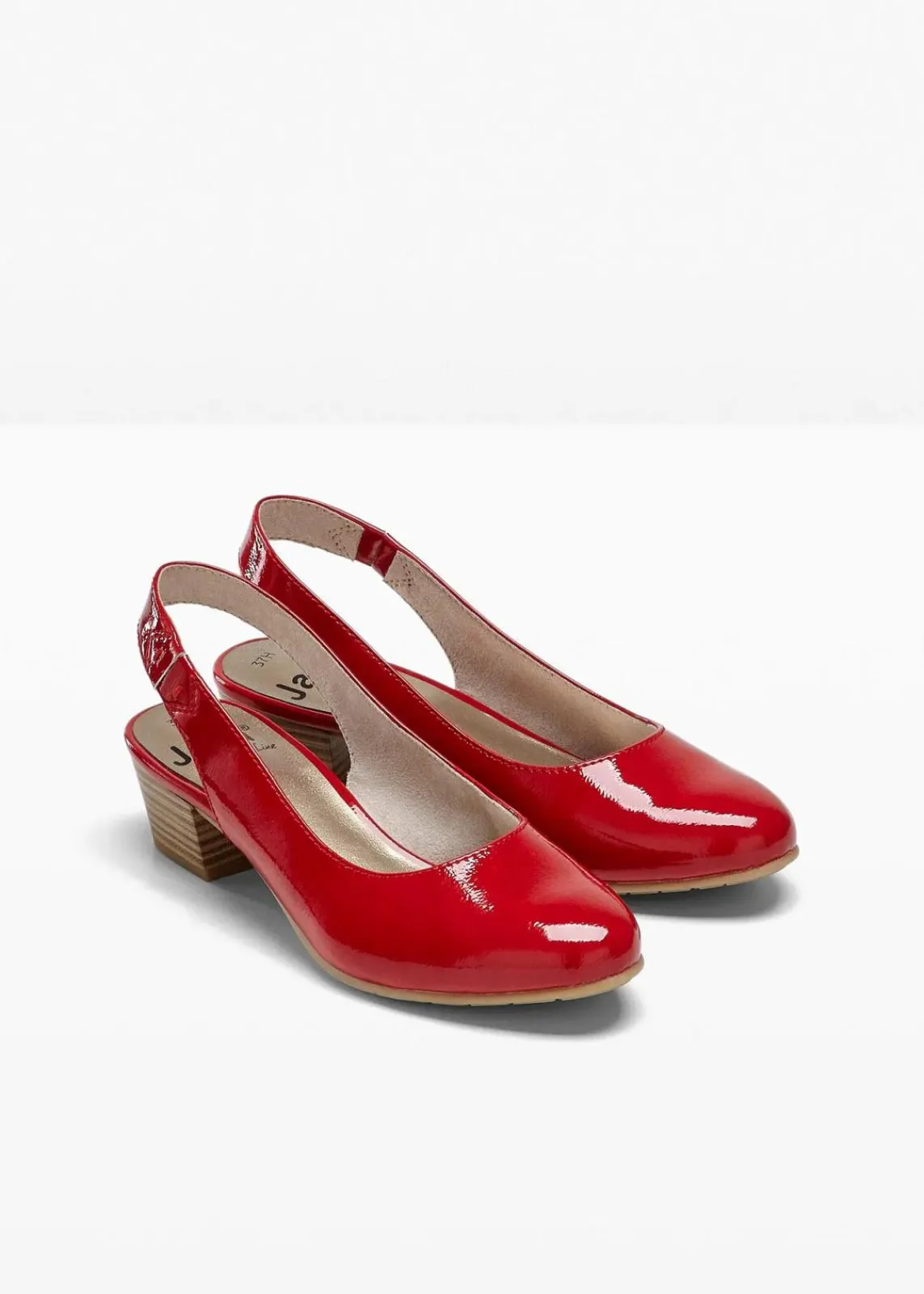 Jana High Heels|Komfortschuhe^Komfort-Slingpumps in bequemer Weite rot