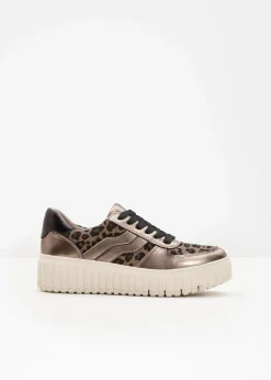 Jana High Heels|Komfortschuhe^Plateau Sneaker champagner leo