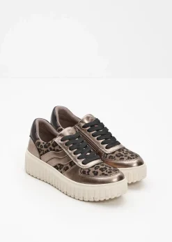 Jana High Heels|Komfortschuhe^Plateau Sneaker champagner leo
