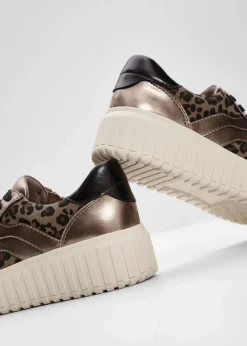 Jana High Heels|Komfortschuhe^Plateau Sneaker champagner leo