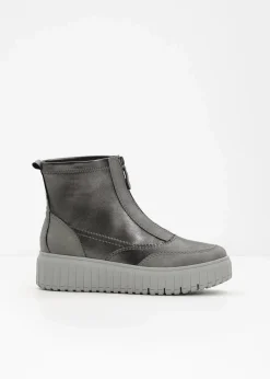 Jana High Heels|Komfortschuhe^Plateau-Boots grau metallic