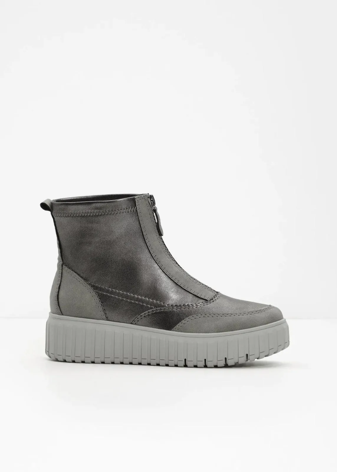 Jana High Heels|Komfortschuhe^Plateau-Boots grau metallic