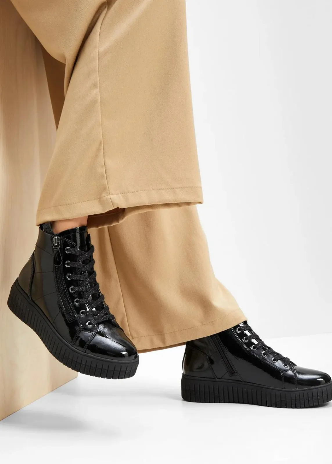 Jana High Heels|Komfortschuhe^Schnürboots schwarz