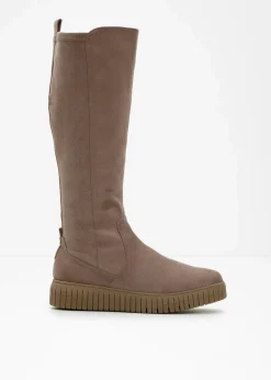 Jana Schuhe & Accessoires In Spezialgrößen·Weite Schuhe|Stiefel^Stiefel in bequemer Weite taupe