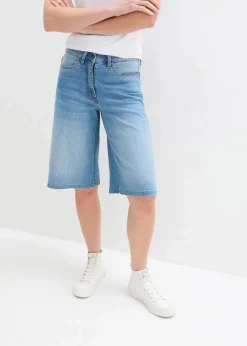bonprix Jeans|Shorts^Jeans Bermuda High Waist, Bequembund mittelblau denim