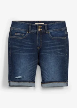 bonprix Bekleidung·Outdoorbekleidung|Bekleidung·Shirts & Tops^Jeans Bermuda Mid Waist dark denim