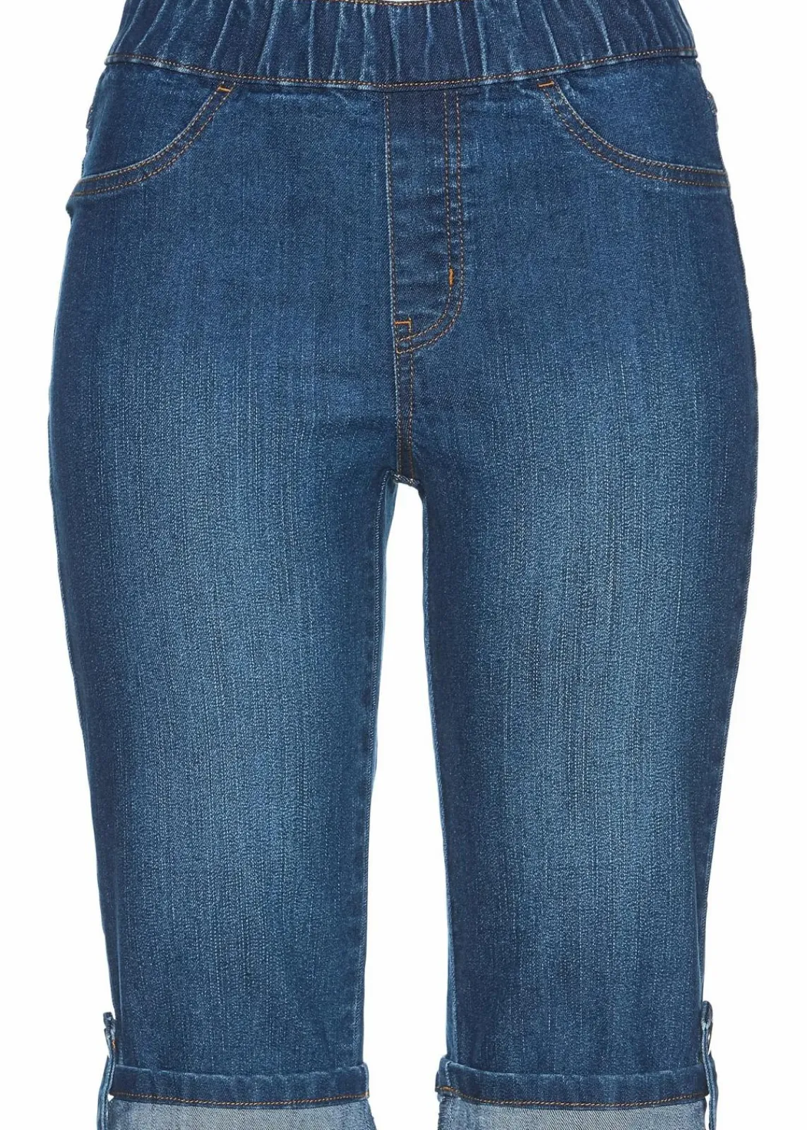 bonprix Jeans|Shorts^Jeans Bermuda Mid Waist, Bequembund blue stone