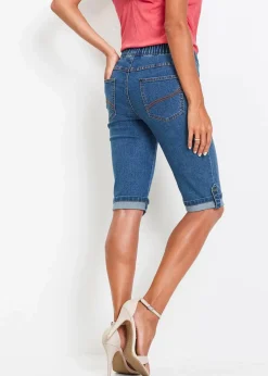 bonprix Jeans|Shorts^Jeans Bermuda Mid Waist, Bequembund blue stone