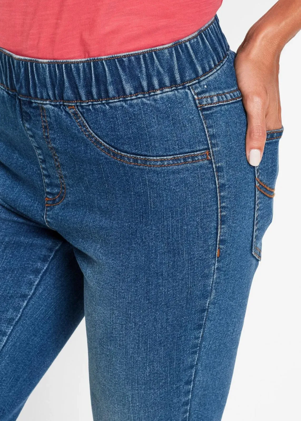 bonprix Jeans|Shorts^Jeans Bermuda Mid Waist, Bequembund blue stone