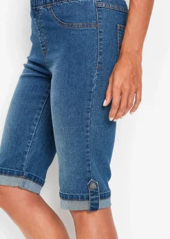 bonprix Jeans|Shorts^Jeans Bermuda Mid Waist, Bequembund blue stone