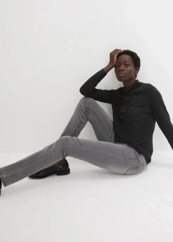bonprix Jeans|Kurzgrößen^Jeans mit Bequembund grey denim