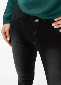 bonprix Jeans|Kurzgrößen^Jeans mit Bequembund black stone