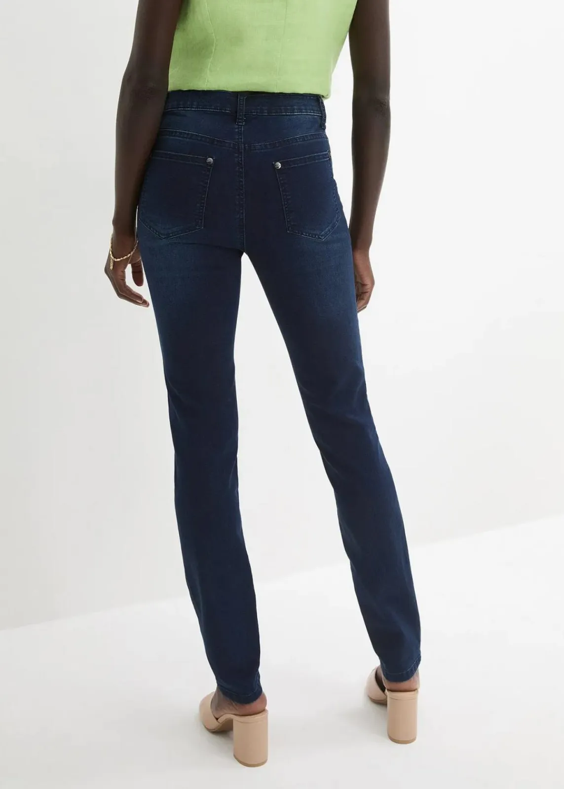 bonprix Jeans|Kurzgrößen^Jeans mit Bequembund darkblue stone