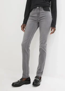 bonprix Jeans|Kurzgrößen^Jeans mit Bequembund grey denim