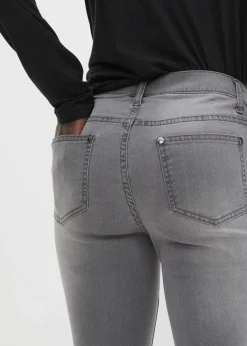 bonprix Jeans|Kurzgrößen^Jeans mit Bequembund grey denim
