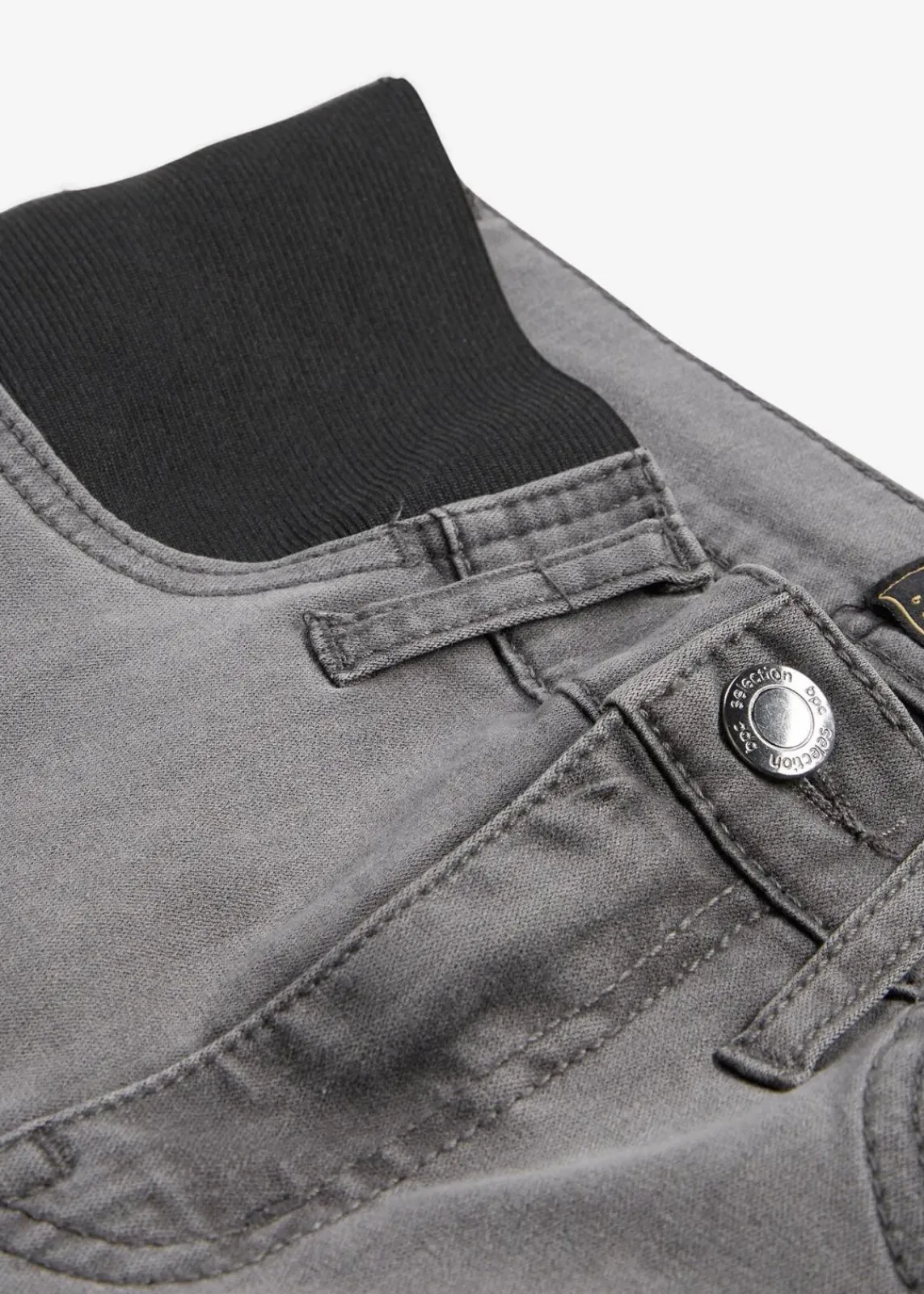 bonprix Jeans|Kurzgrößen^Jeans mit Bequembund grey denim