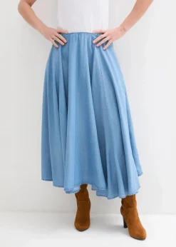 bonprix Röcke^Jeans Rock, High Waist, Bequembund hellblau denim