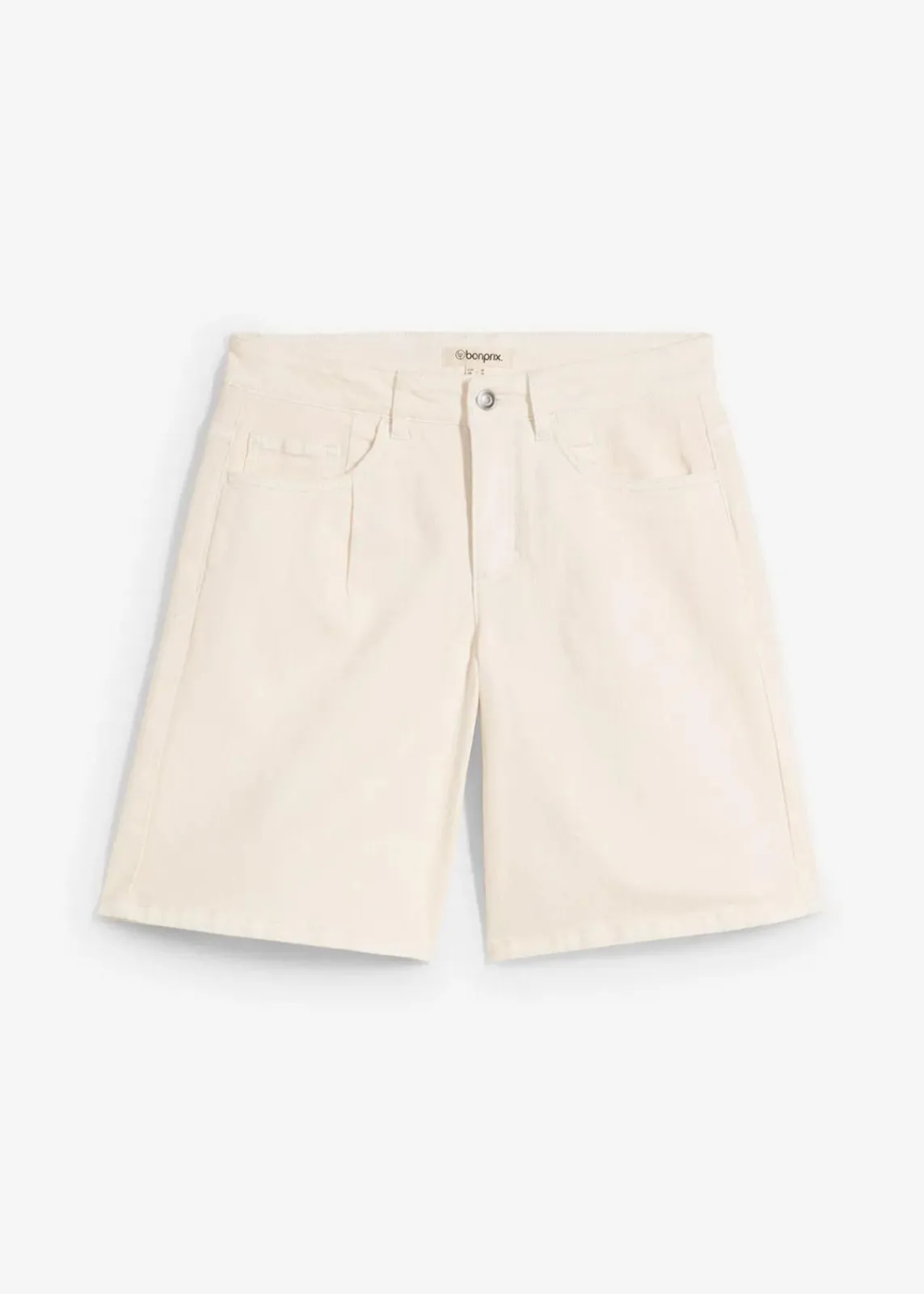 bonprix Jeans|Shorts^Jeans-Bermuda Mid Waist naturbeige