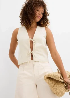 bonprix Jeans|Shorts^Jeans-Bermuda Mid Waist naturbeige