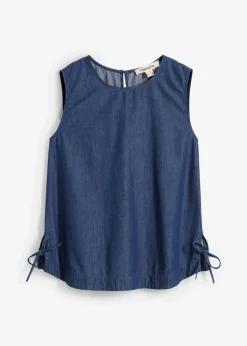 bonprix Shirts & Tops|Blusen & Tuniken^Jeans-Blusentop aus Bio-Baumwolle blau denim