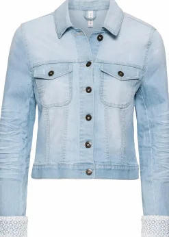 bonprix Bekleidung·Hosen|Jacken & Mäntel^Jeansjacke hellblau denim