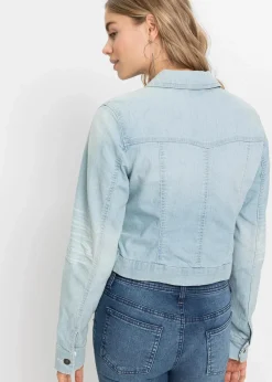 bonprix Bekleidung·Hosen|Jacken & Mäntel^Jeansjacke hellblau denim