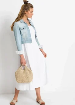bonprix Bekleidung·Hosen|Jacken & Mäntel^Jeansjacke hellblau denim