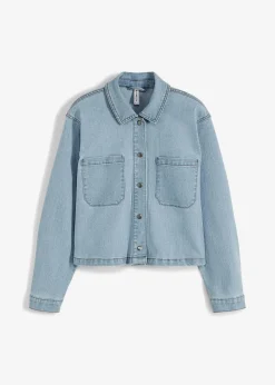 bonprix Bekleidung·Hosen|Jacken & Mäntel^Jeansjacke hellblau denim