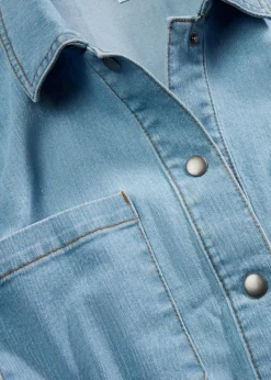 bonprix Bekleidung·Hosen|Jacken & Mäntel^Jeansjacke hellblau denim
