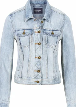 bonprix Jacken & Mäntel^Jeansjacke hellblau denim