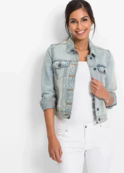bonprix Jacken & Mäntel^Jeansjacke hellblau denim