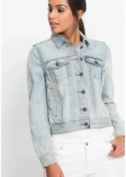 bonprix Jacken & Mäntel^Jeansjacke hellblau denim