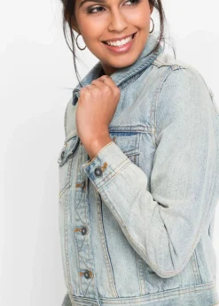 bonprix Jacken & Mäntel^Jeansjacke hellblau denim