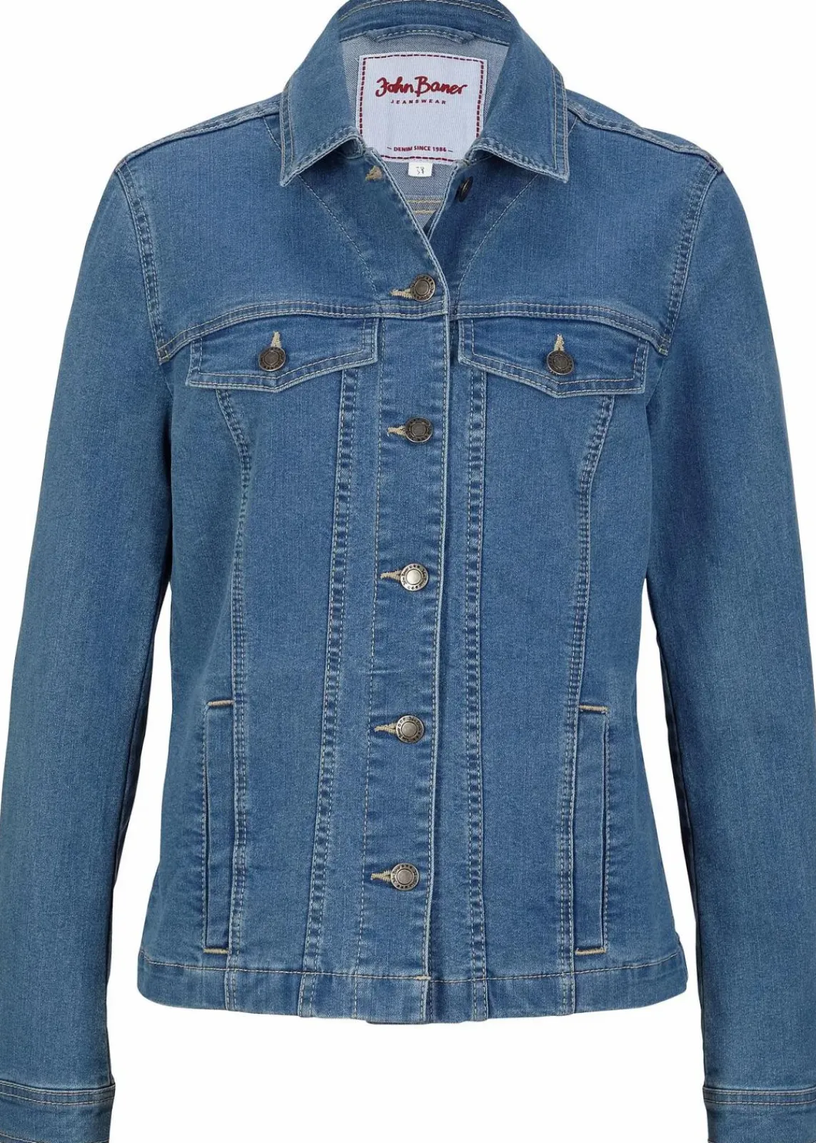 bonprix Jacken & Mäntel^Jeansjacke hellblau denim