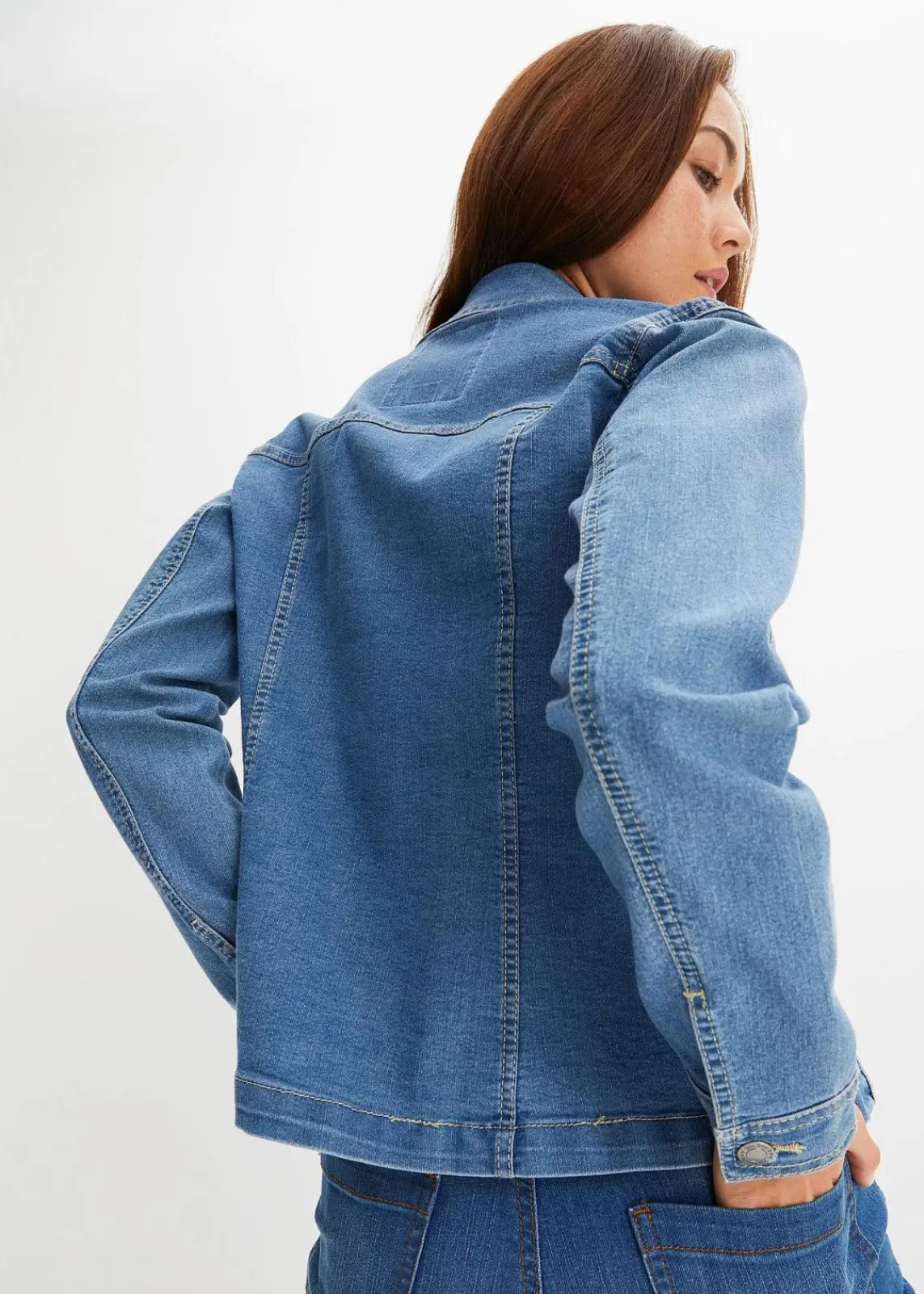 bonprix Jacken & Mäntel^Jeansjacke hellblau denim