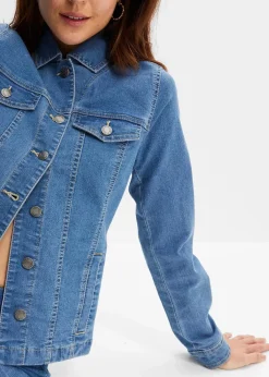 bonprix Jacken & Mäntel^Jeansjacke hellblau denim