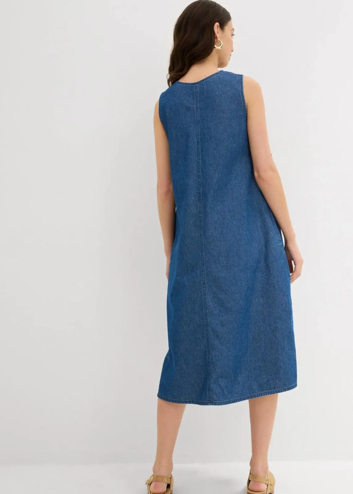 bonprix Kleider^Jeanskleid blau denim used