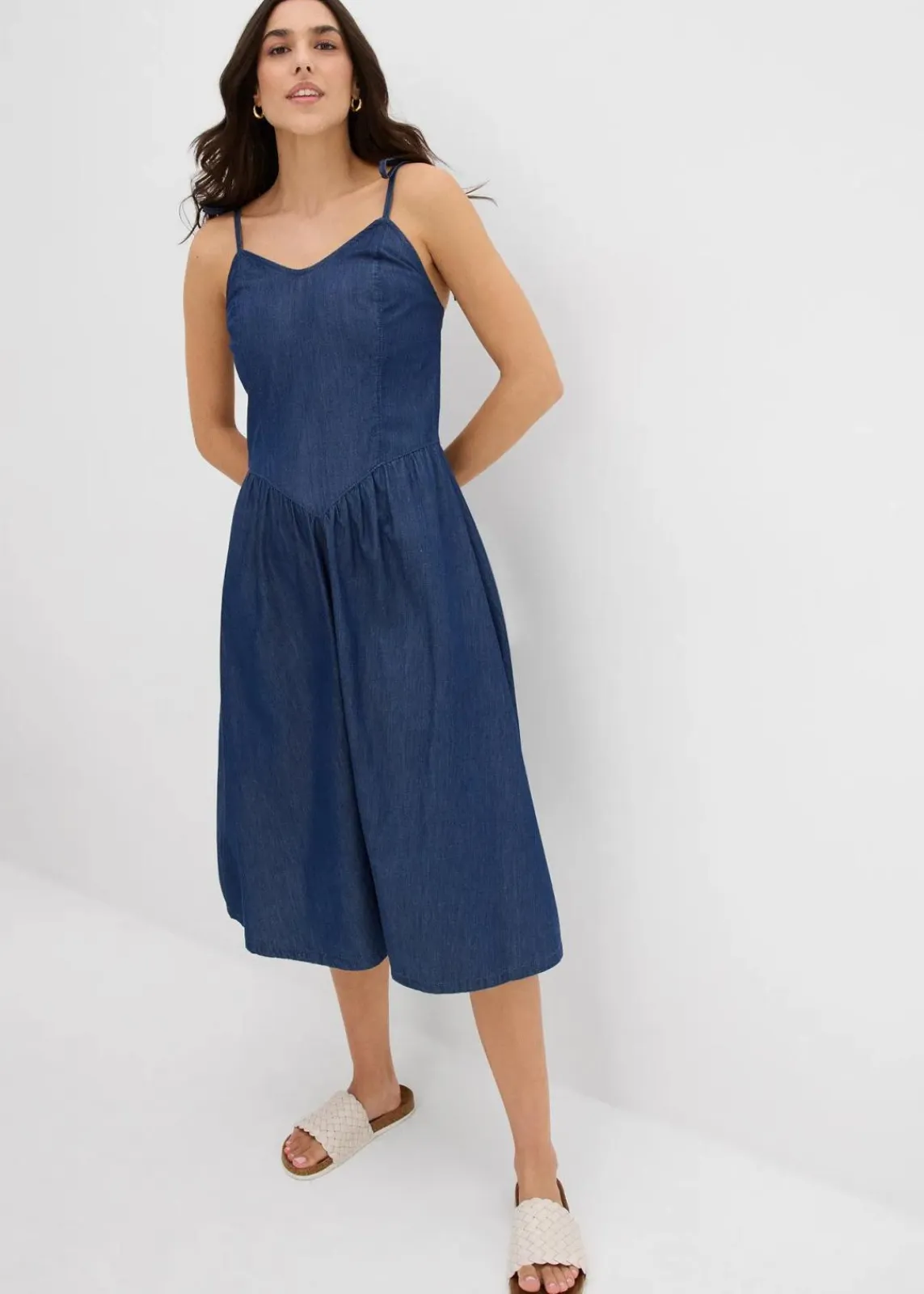 bonprix Bekleidung·Pullover & Strickjacken|Kleider^Jeanskleid blau denim