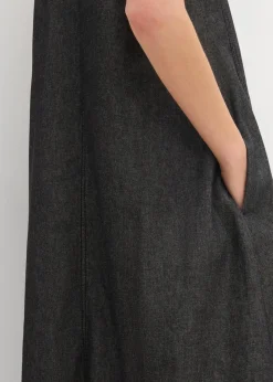 bonprix Kleider^Jeanskleid schwarz denim