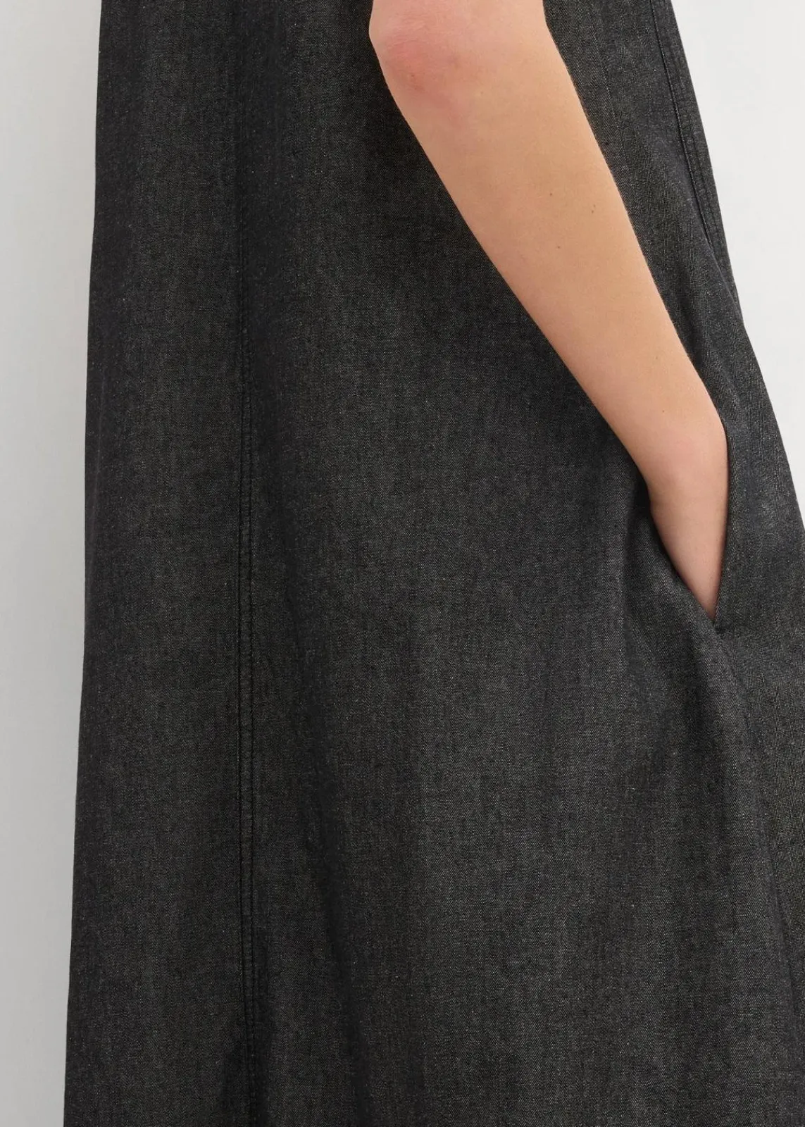bonprix Kleider^Jeanskleid schwarz denim