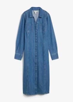 bonprix Kleider|Bekleidung·Pullover & Strickjacken^Jeanskleid blau denim