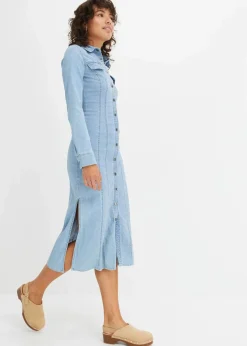 bonprix Nachhaltigere Materialien|Kleider^Jeanskleid hellblau denim
