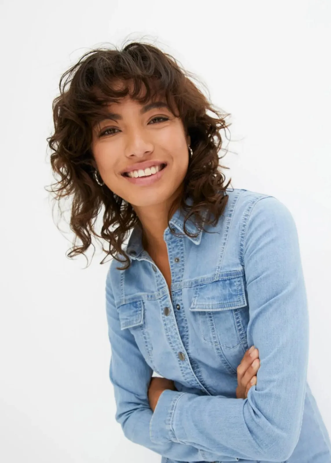 bonprix Nachhaltigere Materialien|Kleider^Jeanskleid hellblau denim
