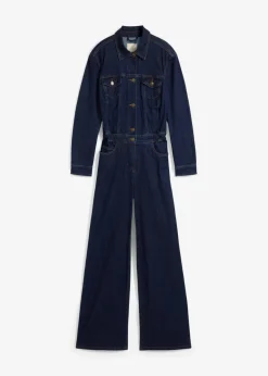 bonprix Bekleidung·Homewear|Jumpsuits^Jeans-Overall tiefblau denim ungewaschen
