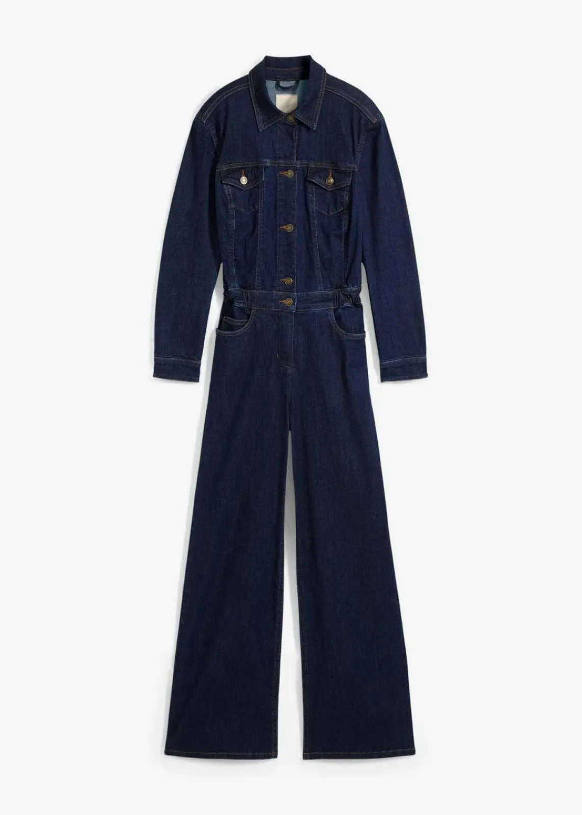 bonprix Bekleidung·Homewear|Jumpsuits^Jeans-Overall tiefblau denim ungewaschen