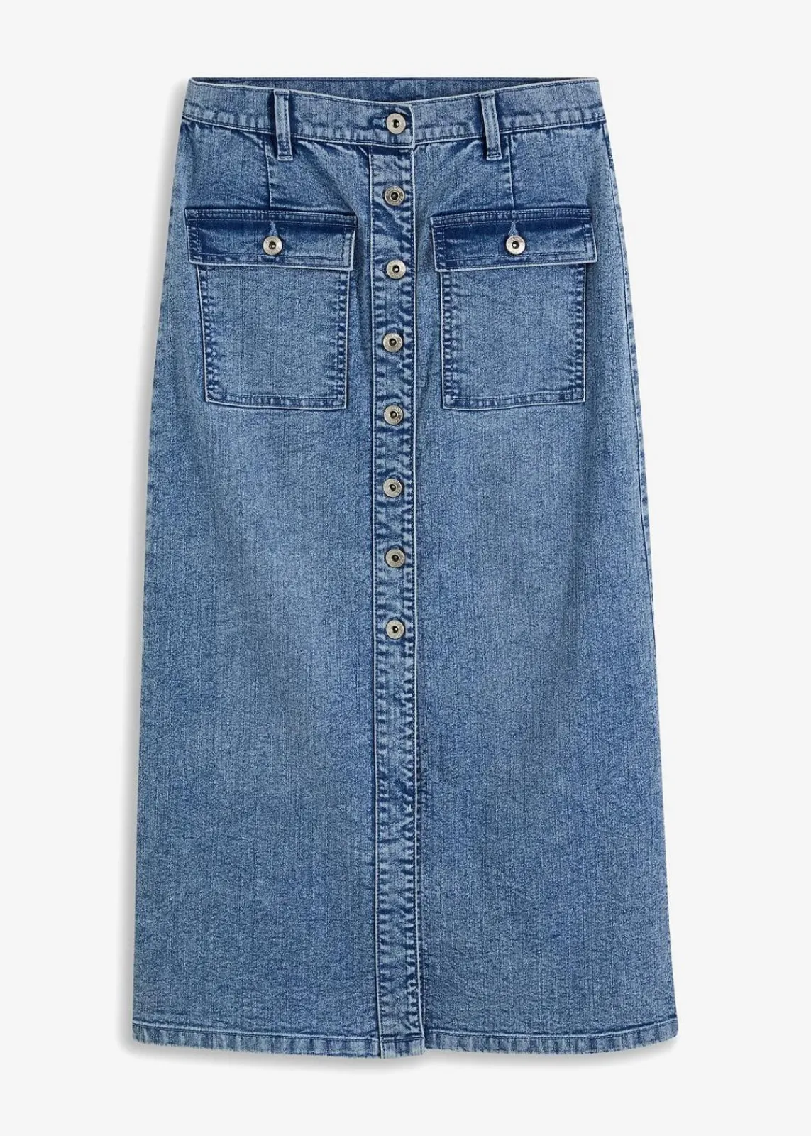 bonprix Bekleidung·Sportbekleidung|Röcke^Jeansrock hellblau denim