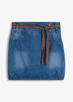 bonprix Röcke^Jeansrock Mid Waist blau denim