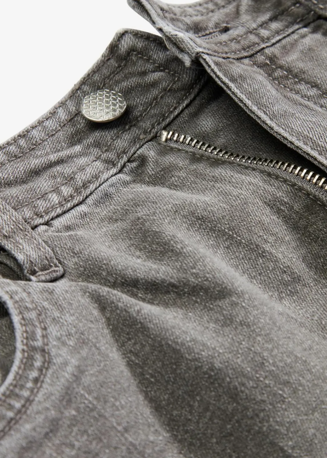 bonprix Bekleidung·Sportbekleidung|Röcke^Jeansrock mit Schlitz hellgrau denim