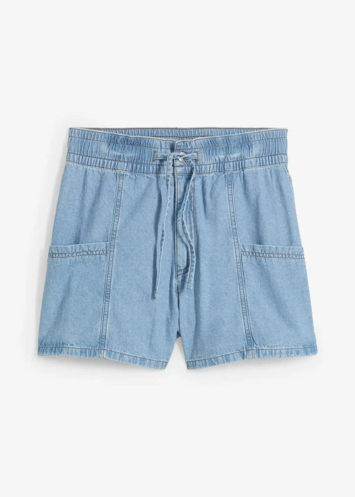 bonprix Bekleidung·Outdoorbekleidung|Bekleidung·Shirts & Tops^Jeans-Shorts High Waist, Bequembund eisblau denim used