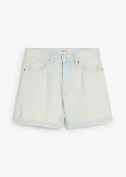 bonprix Jeans|Shorts^Jeans-Shorts High Waist, Low Stretch eisblau denim used